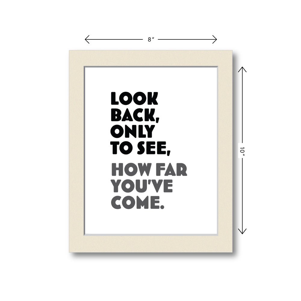 'Look Back Only To See' - Limited Edition Framed Art - Kreate- Wall Decor