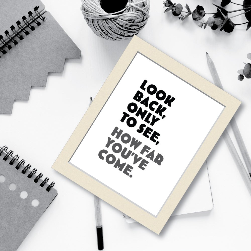 'Look Back Only To See' - Limited Edition Framed Art - Kreate- Wall Decor