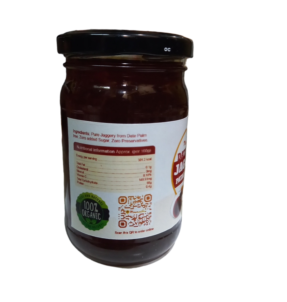 Moumachi Date Palm Jaggery pure Organic Nolen Gur Liquid Khejur Gur 350g (Pet jar)