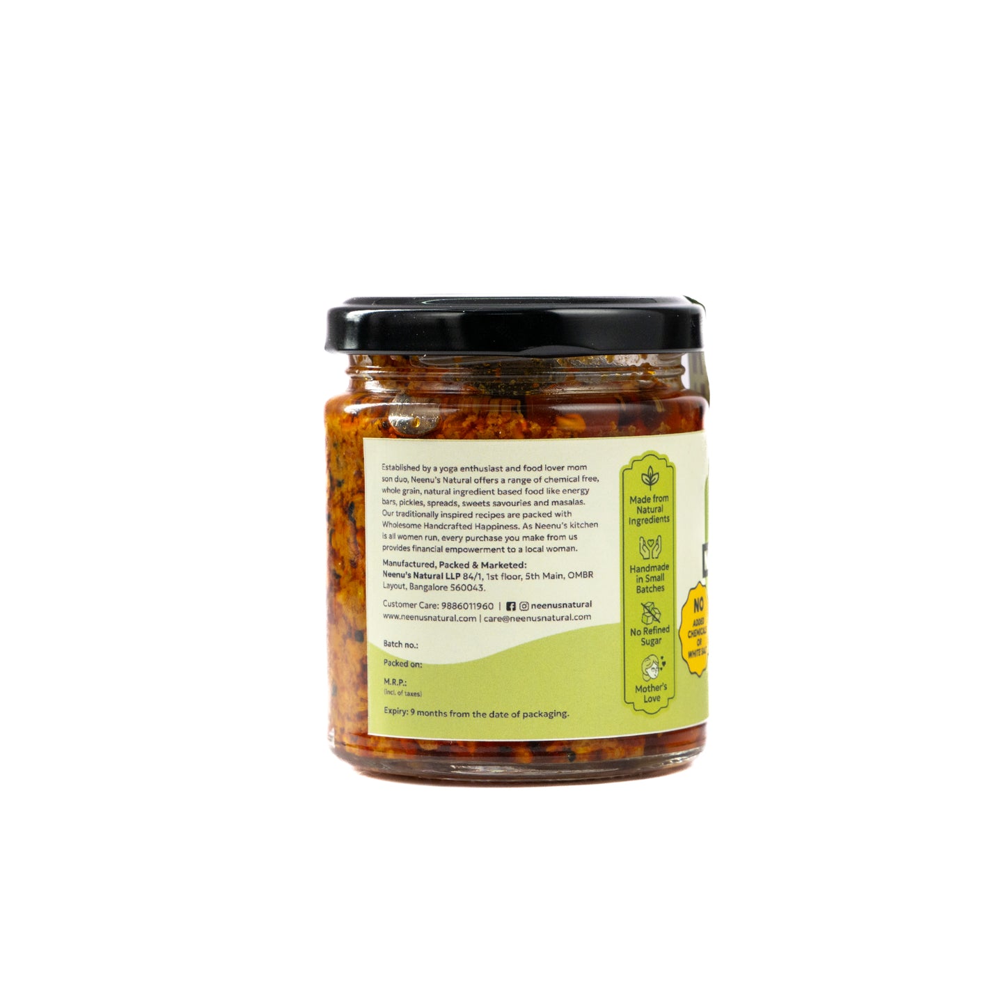 Traditional mango pickle with cold pressed oil