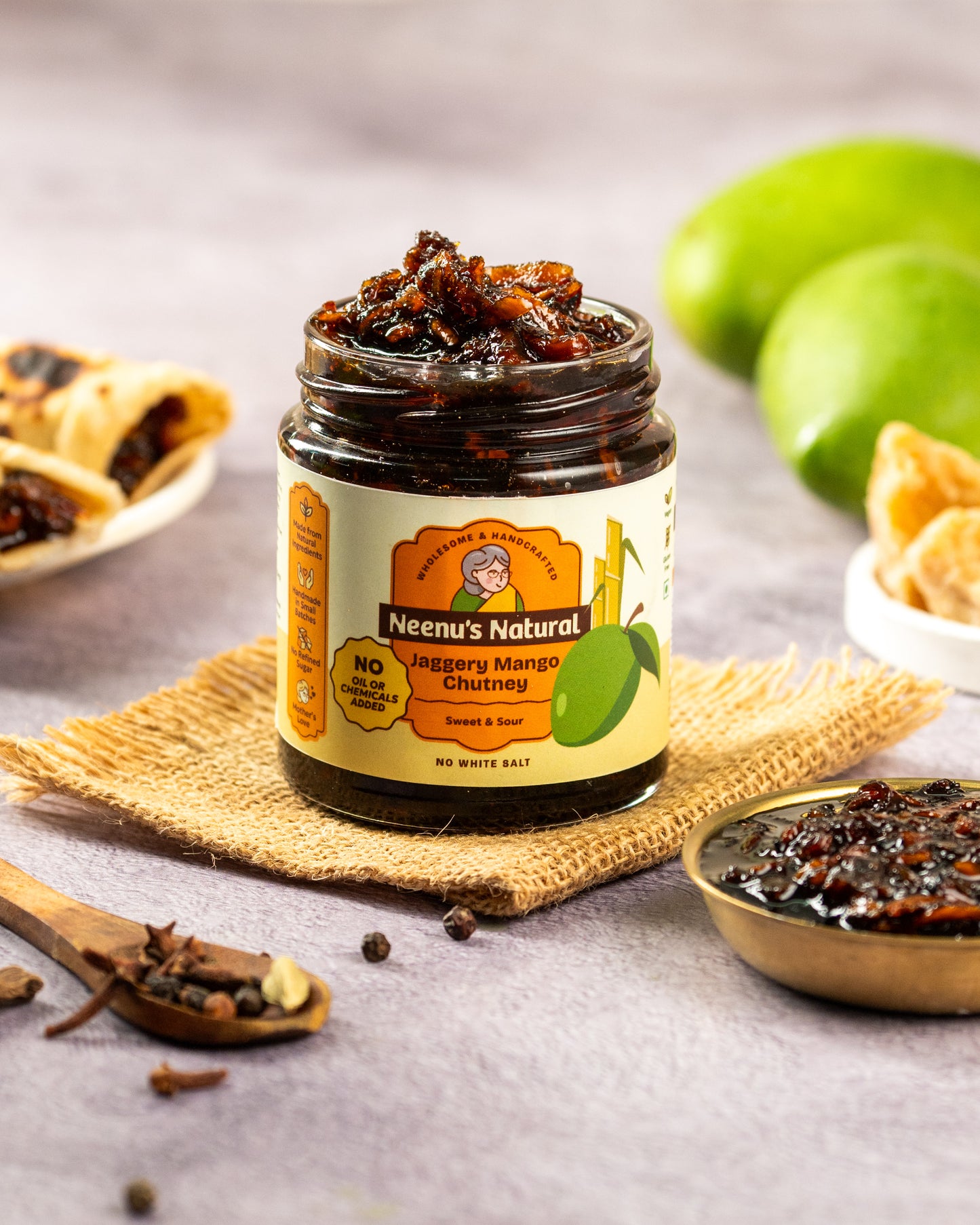 Jaggery mango chutney