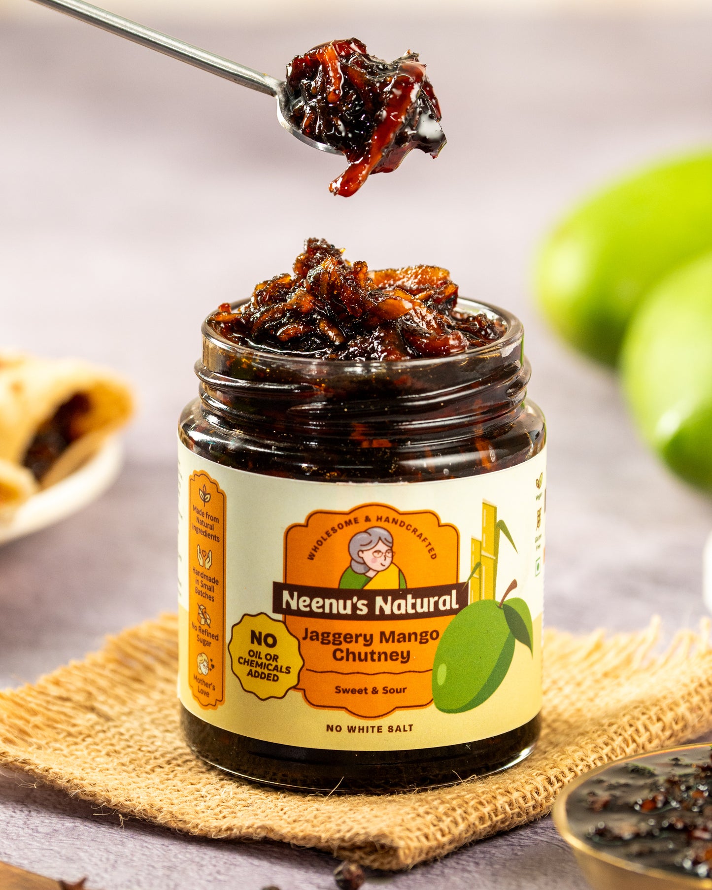 Jaggery mango chutney