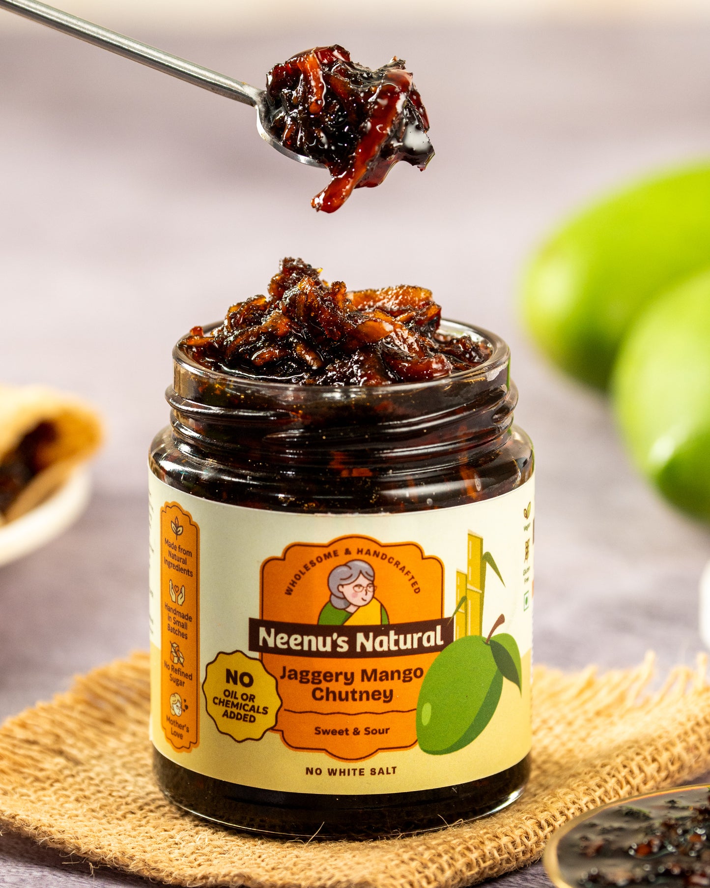 Jaggery mango chutney