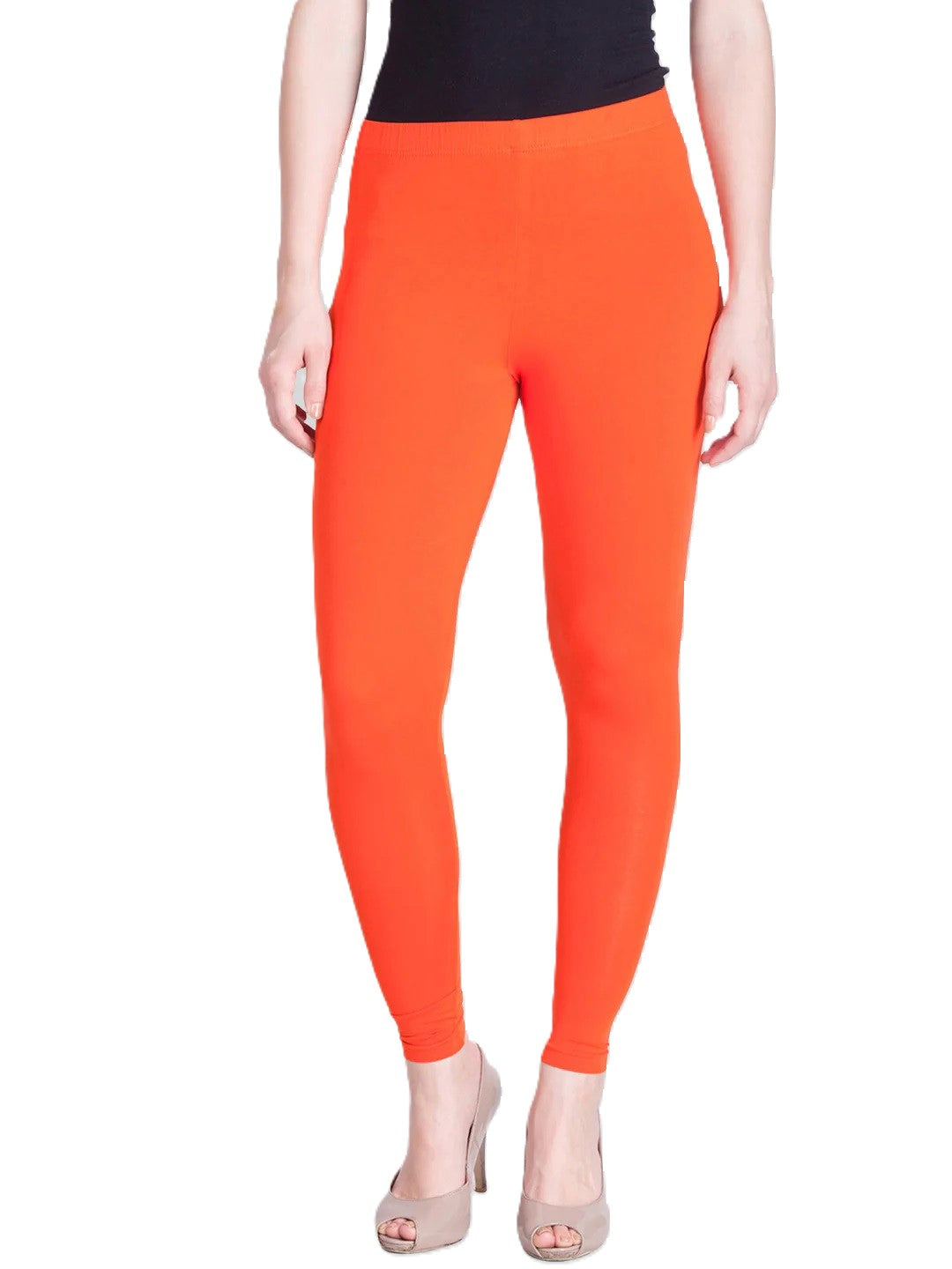 Pranti Ankle Orange Leggings