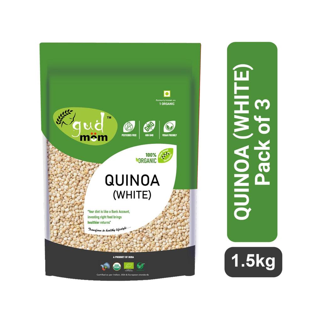 
                  
                    Gudmom Organic Quinoa (White) 500 g ( Pack Of 3 )
                  
                