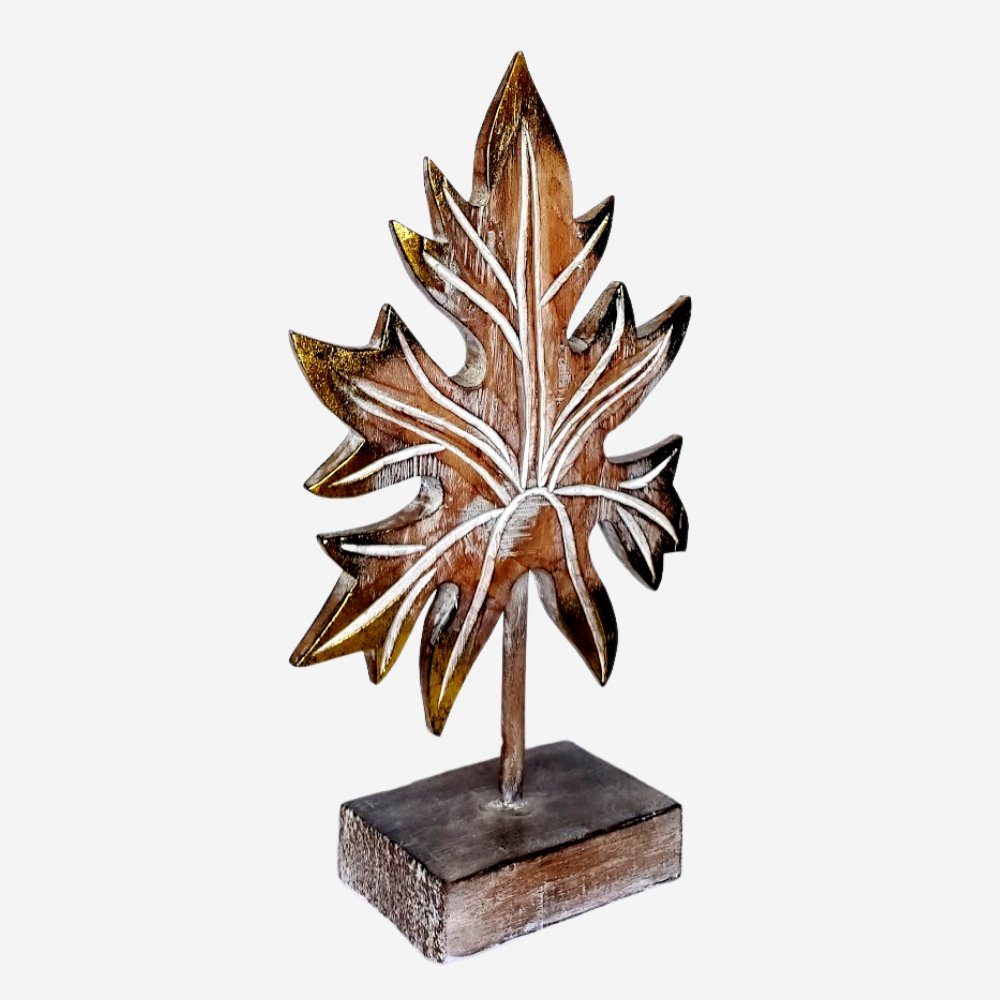 "Papaya Leaf" on a Stand - Kreate- Showpieces