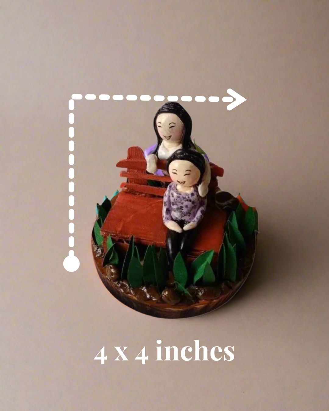 Rainvas Best Friends Customized Tabletop Miniature Frame for Him and Her