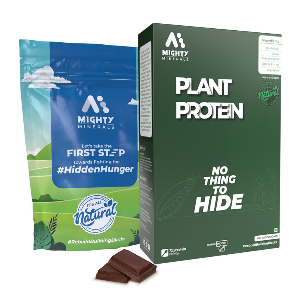 Mighty Minerals Plant Based Protein Powder Chocolate Flavor (400g)