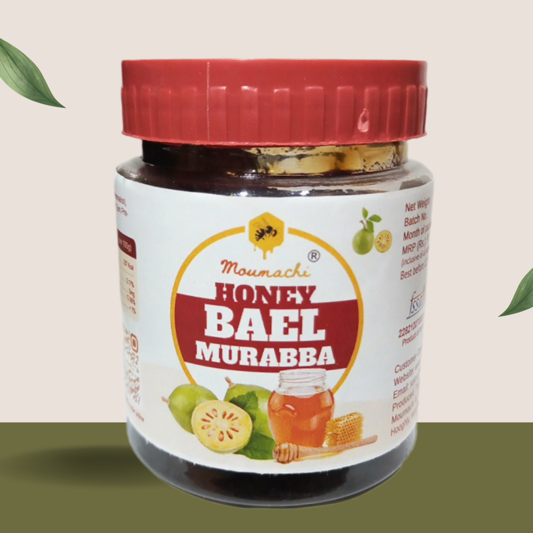 Moumachi Organic Honey Bael Murabba 400g (Pet jar)