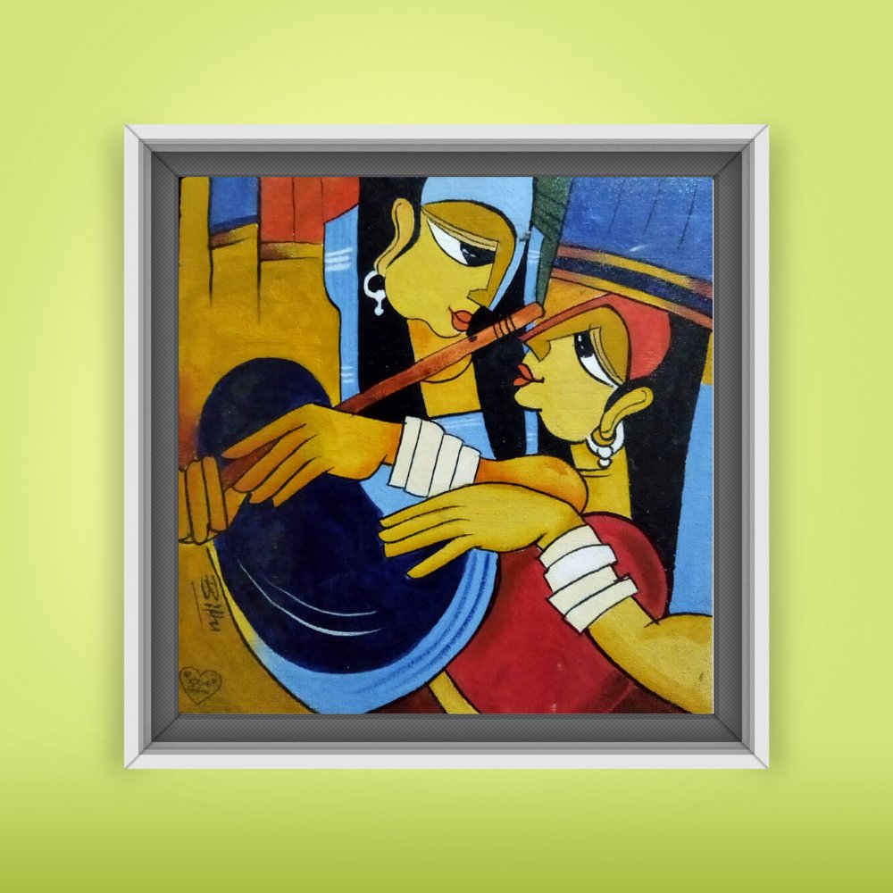 Radha Krishna Painting - Kreate- Painting