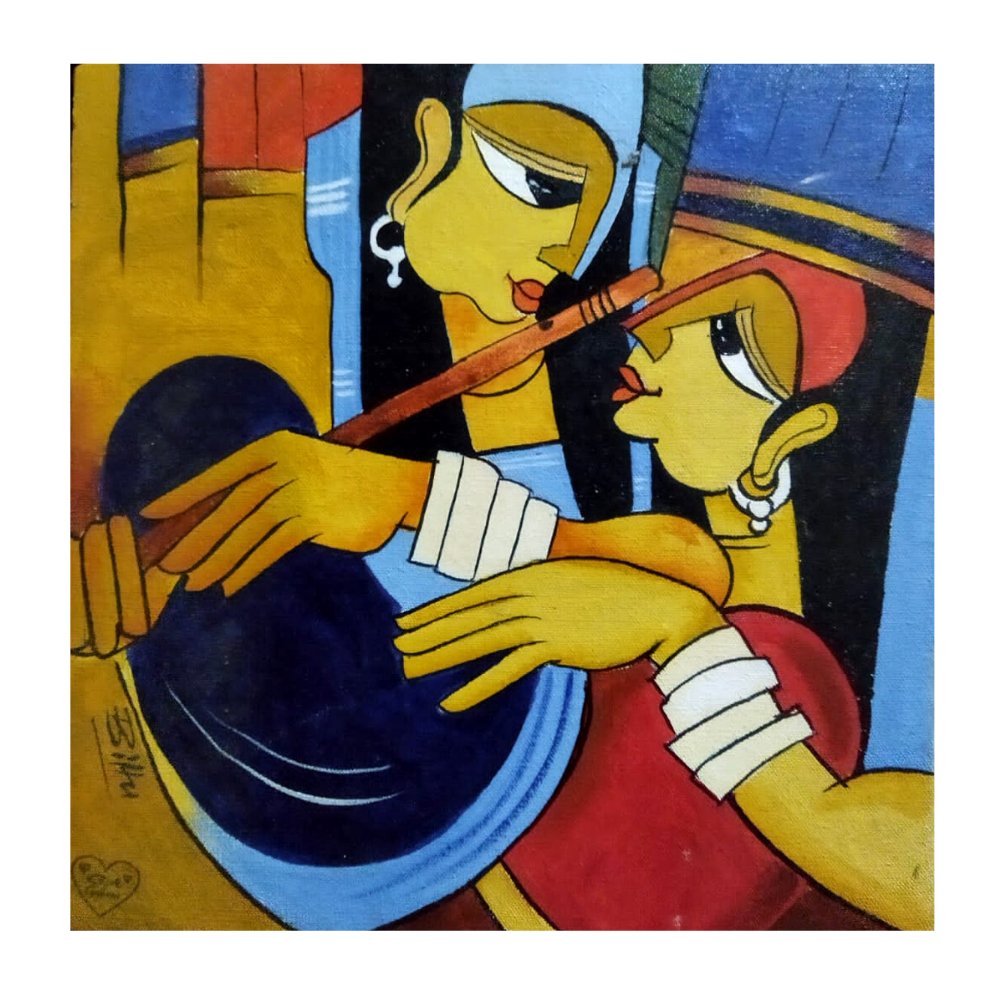 Radha Krishna Painting - Kreate- Painting