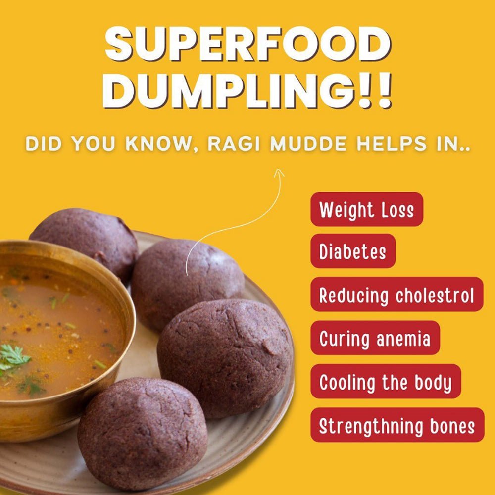 Ragi Mudde Mix (500g) - Kreate- Ready To Eat