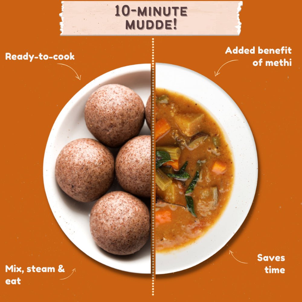Ragi Mudde Mix (500g) - Kreate- Ready To Eat