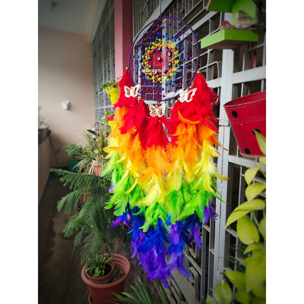 Rainbow Season Dreamcatcher - Kreate- Home Decor