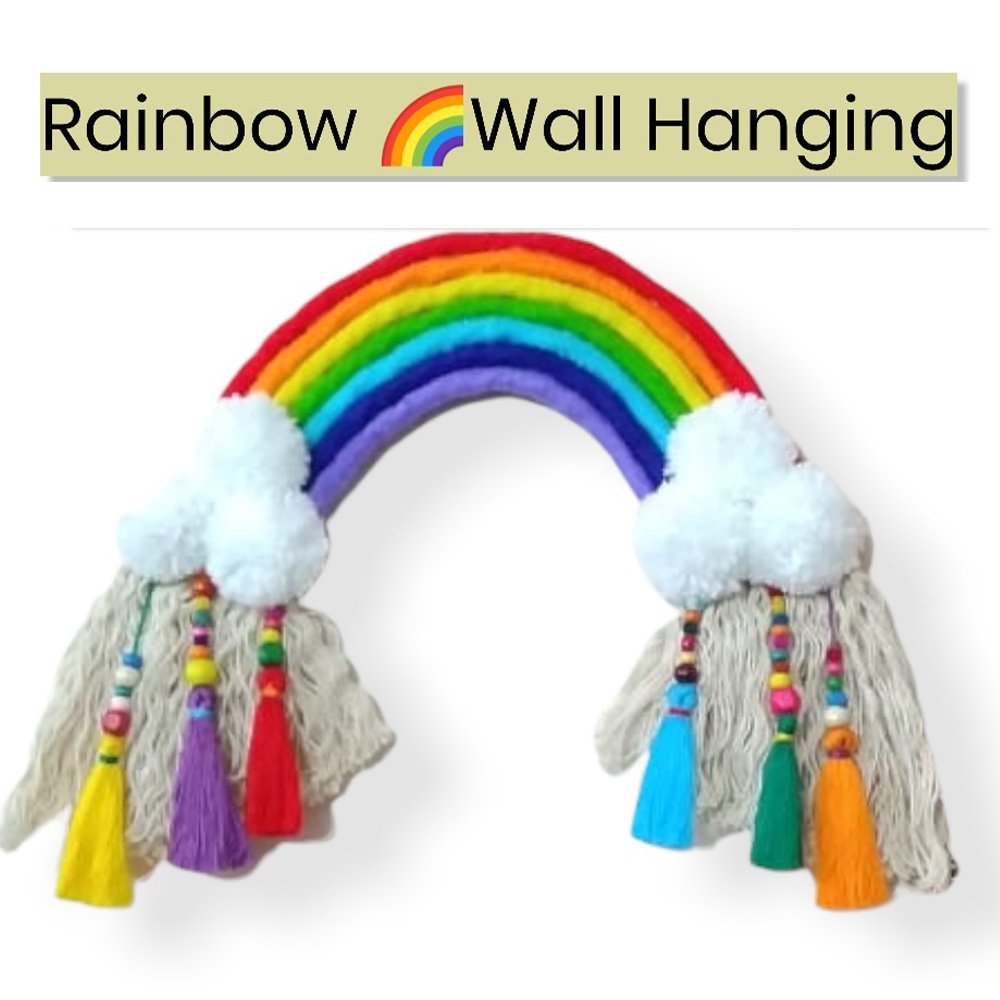 Rainbow Wall Hanging - Kreate- Wall Decor