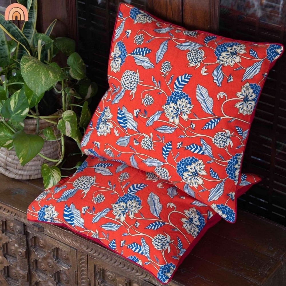 Raining Red Cushion Cover - Kreate- Cushions & Covers