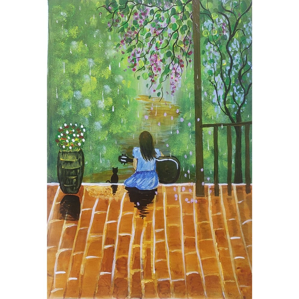 Rainy Day Painting - Kreate- Painting