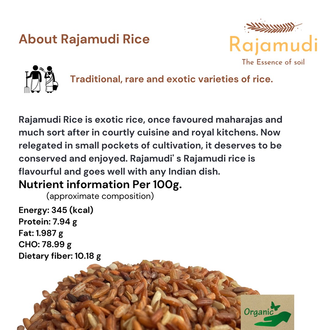 Rajamudi Rice (1kg) - Kreate- Rice & Flours