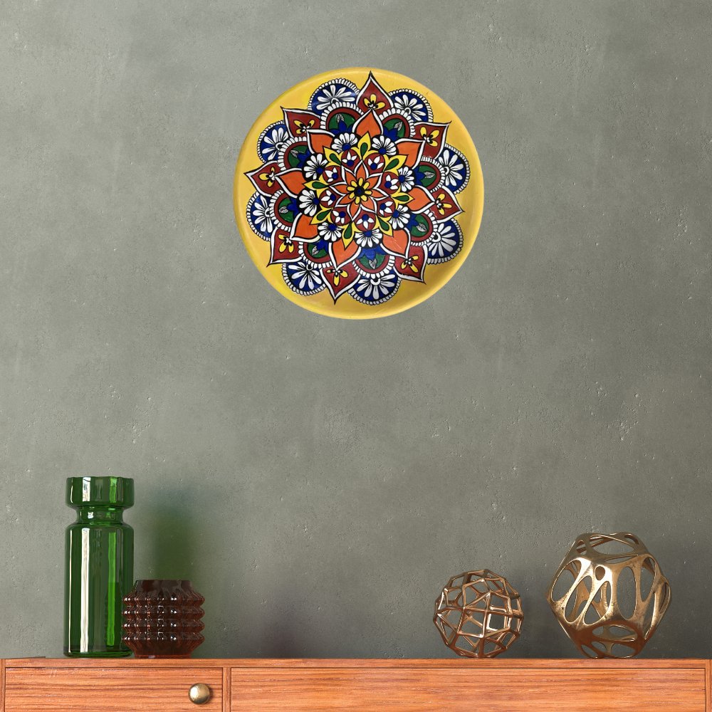 Rang Sang Colourful Mandala Plate - Kreate- Wall Decor