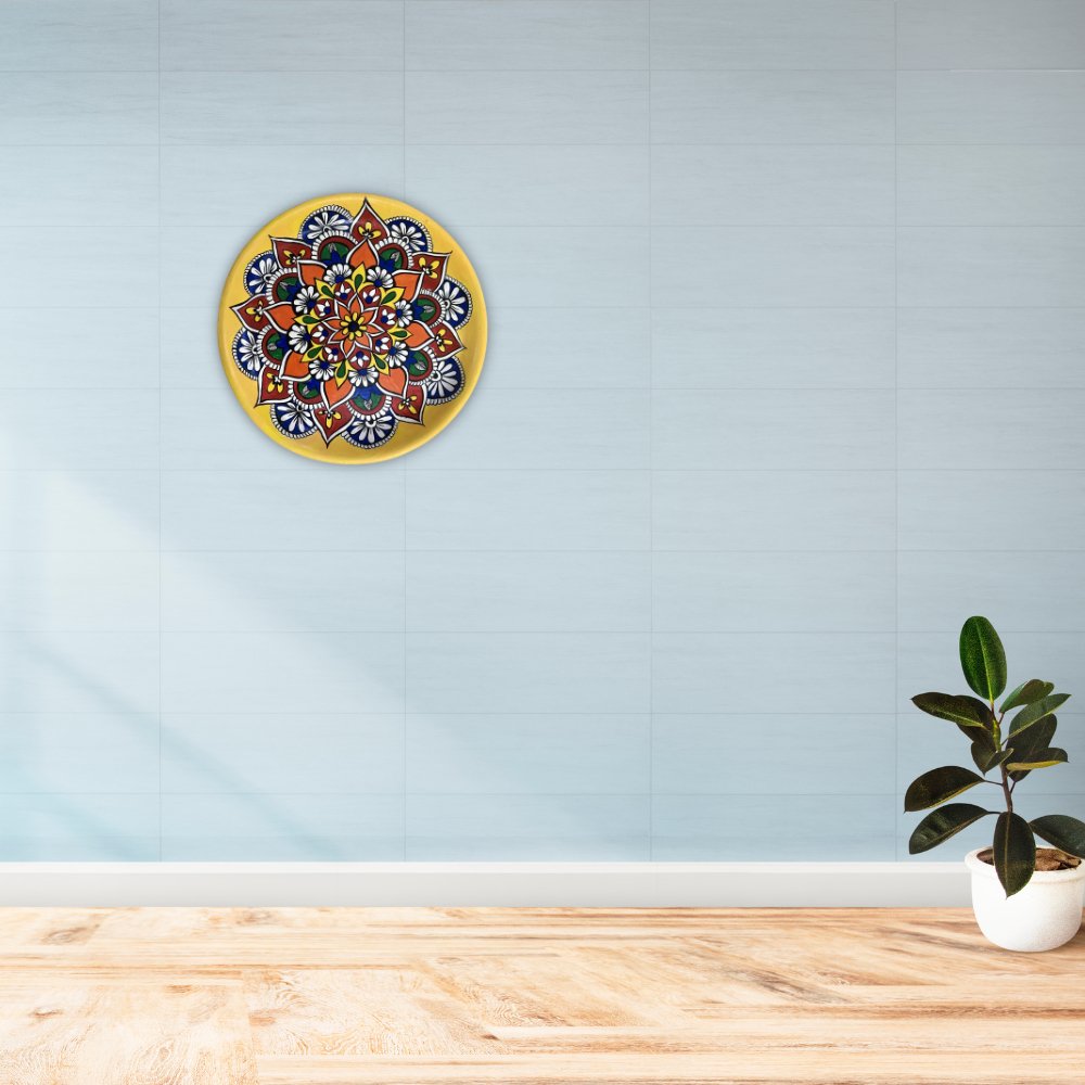 Rang Sang Colourful Mandala Plate - Kreate- Wall Decor