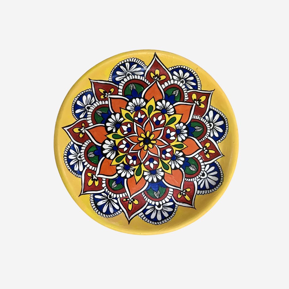 Rang Sang Colourful Mandala Plate - Kreate- Wall Decor