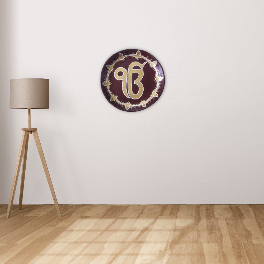 Rang Sang Ek Onkar Wall Plate - Kreate- Wall Decor