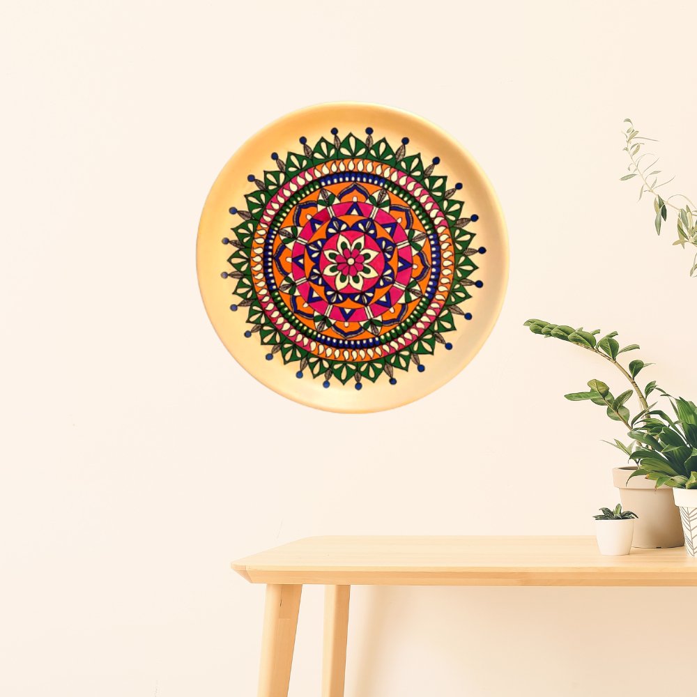 Rang Sang Mandala Design Plate - Kreate- Wall Decor