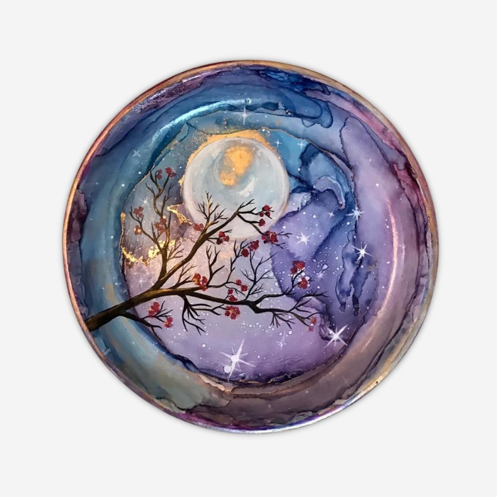 Rang Sang Oyster Tree Plate - Kreate- Wall Decor