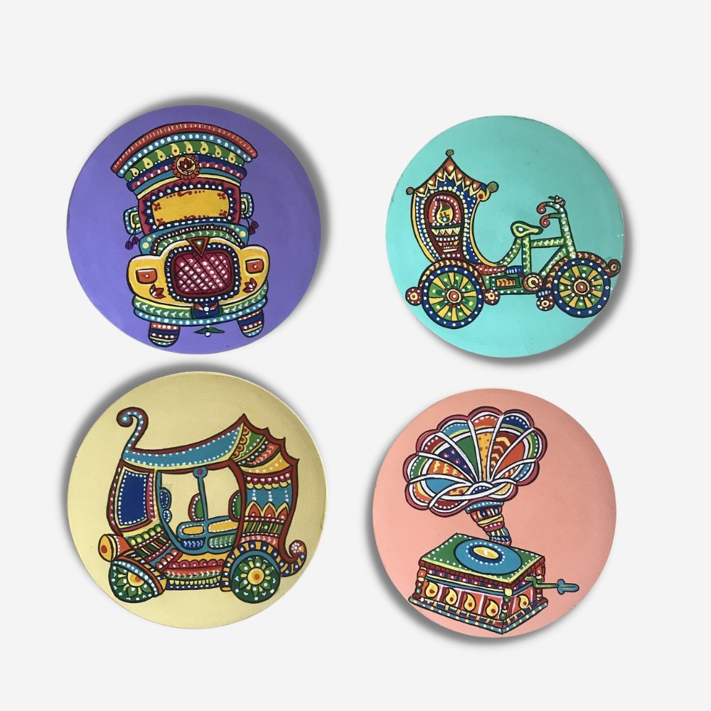 Rang Sang Pop Art Collection (Set of 4) - Kreate- Wall Decor