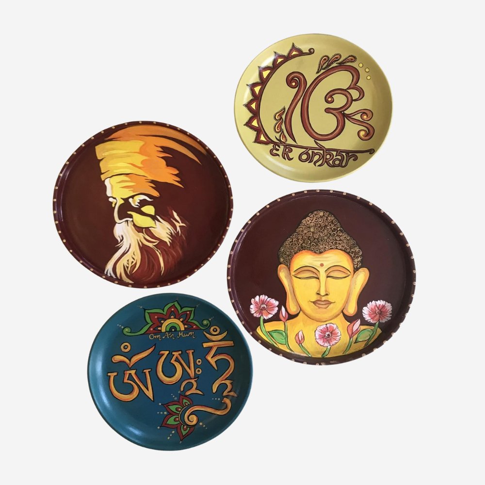 Rang Sang Spiritual Art Collection (Set of 4) - Kreate- Wall Decor