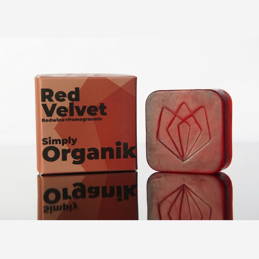 Red Velvet (redwine + pomegranate) (100g) - Kreate- Soaps
