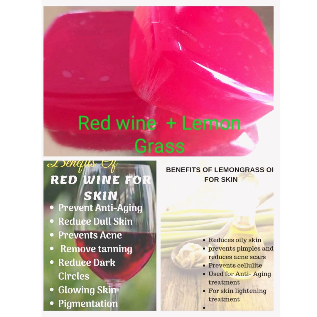 Red Wine Soap (100g) - Kreate- Soaps