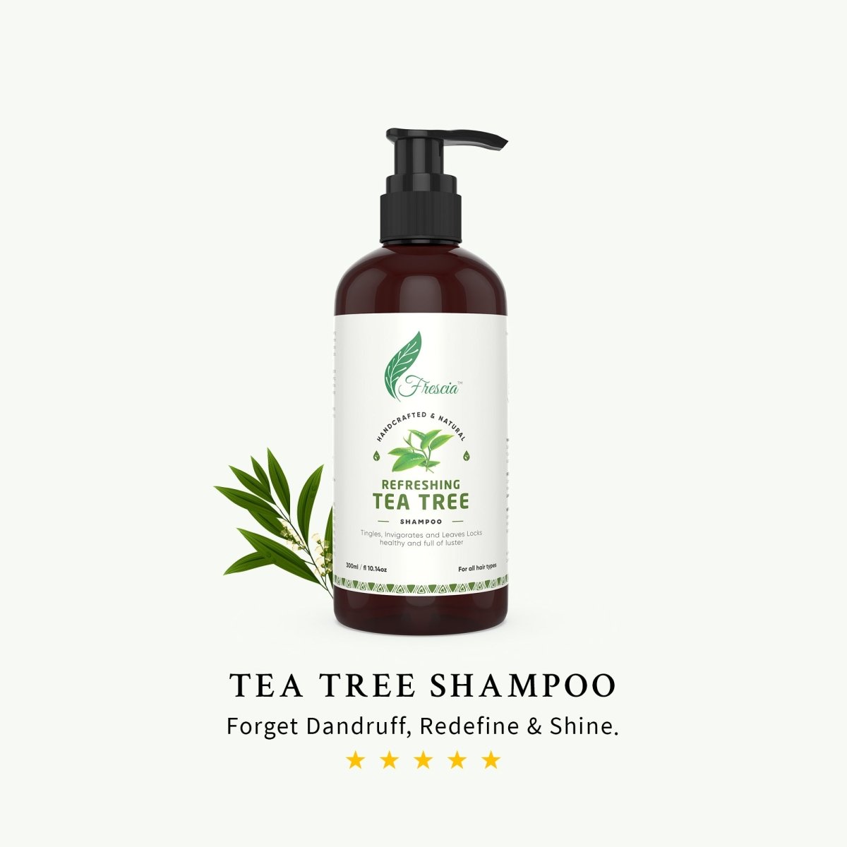 Refreshing Tea Tree Shampoo (300ml) - Kreate- Shampoos