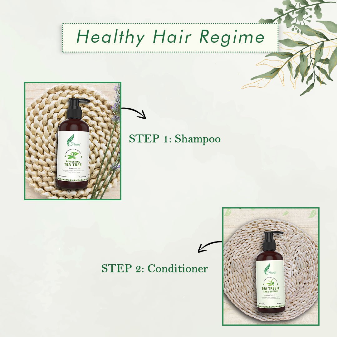 Refreshing Tea Tree Shampoo (300ml) - Kreate- Shampoos