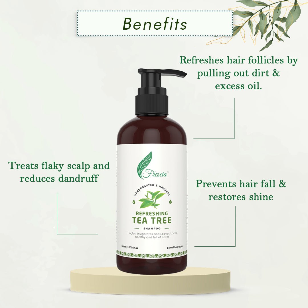 Refreshing Tea Tree Shampoo (300ml) - Kreate- Shampoos