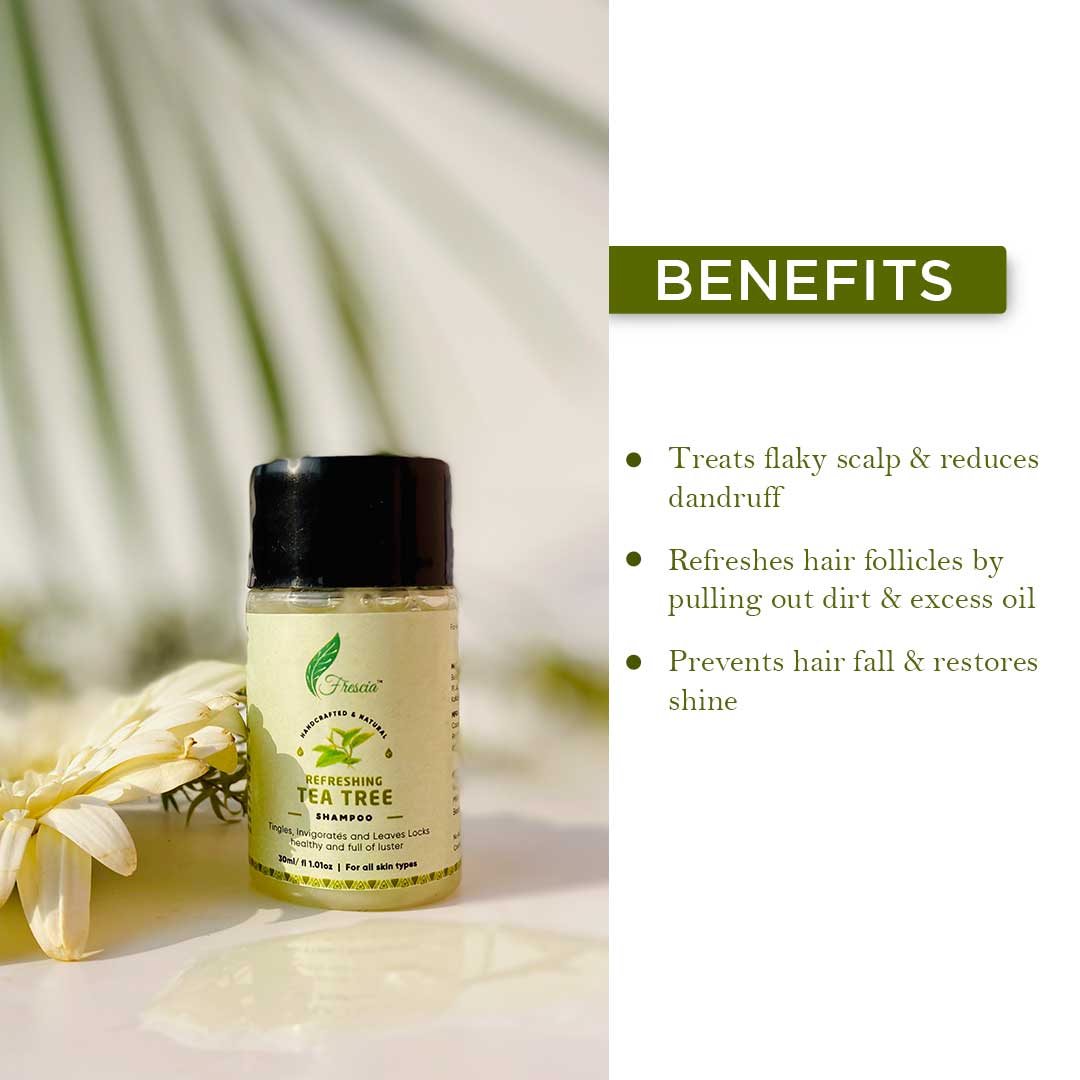 Refreshing Tea Tree Shampoo - Mini (30ml) - Kreate- Shampoos