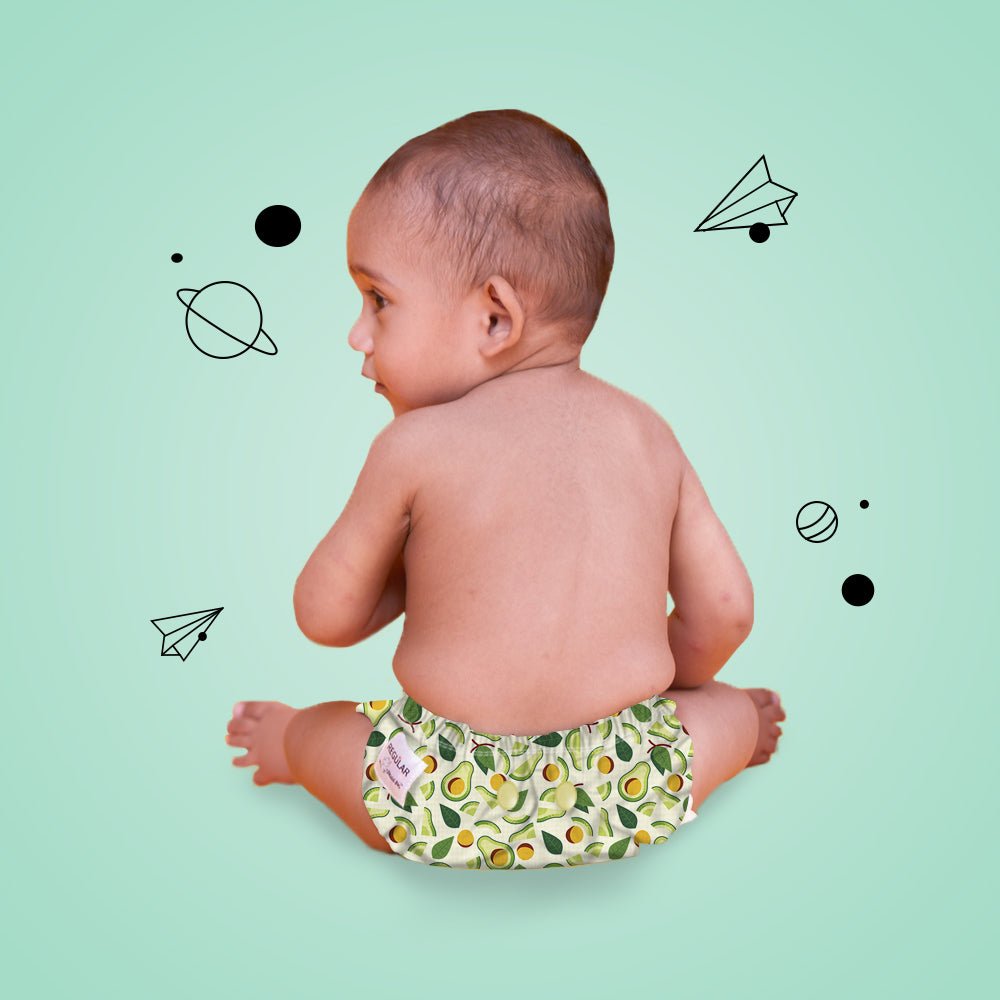 Regular Diaper by Snugkins - Cloth Diapers for daytime use (Fits babies 5-17kgs) - Avocuddle. - Kreate- Baby Care
