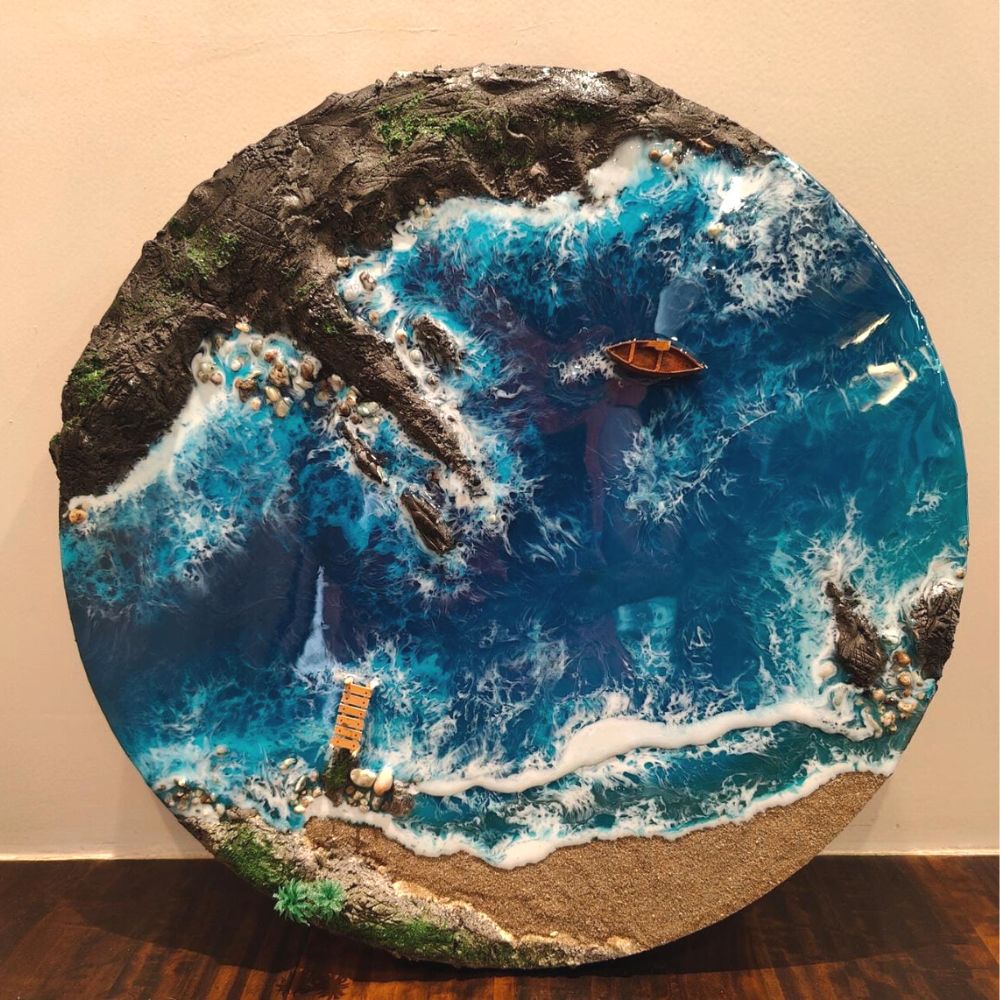 Resin Art Wall Hanging - Kreate- Wall Decor