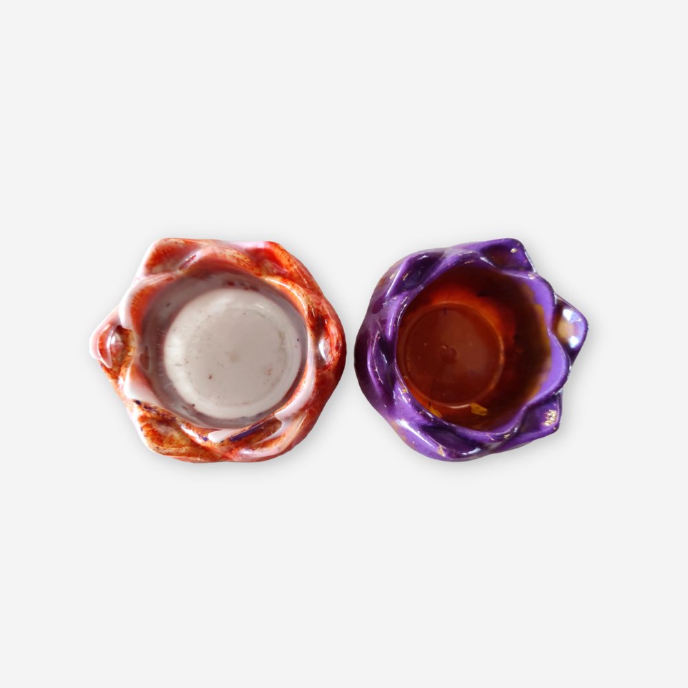 Resin Candle Holders (Set of 2) - Kreate- Candles & Holders