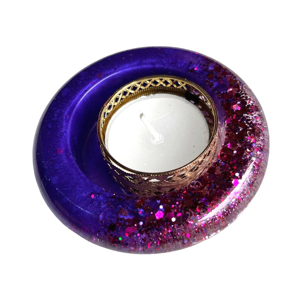 Resin Candle Stands (Set of 5) - Kreate- Candles & Holders
