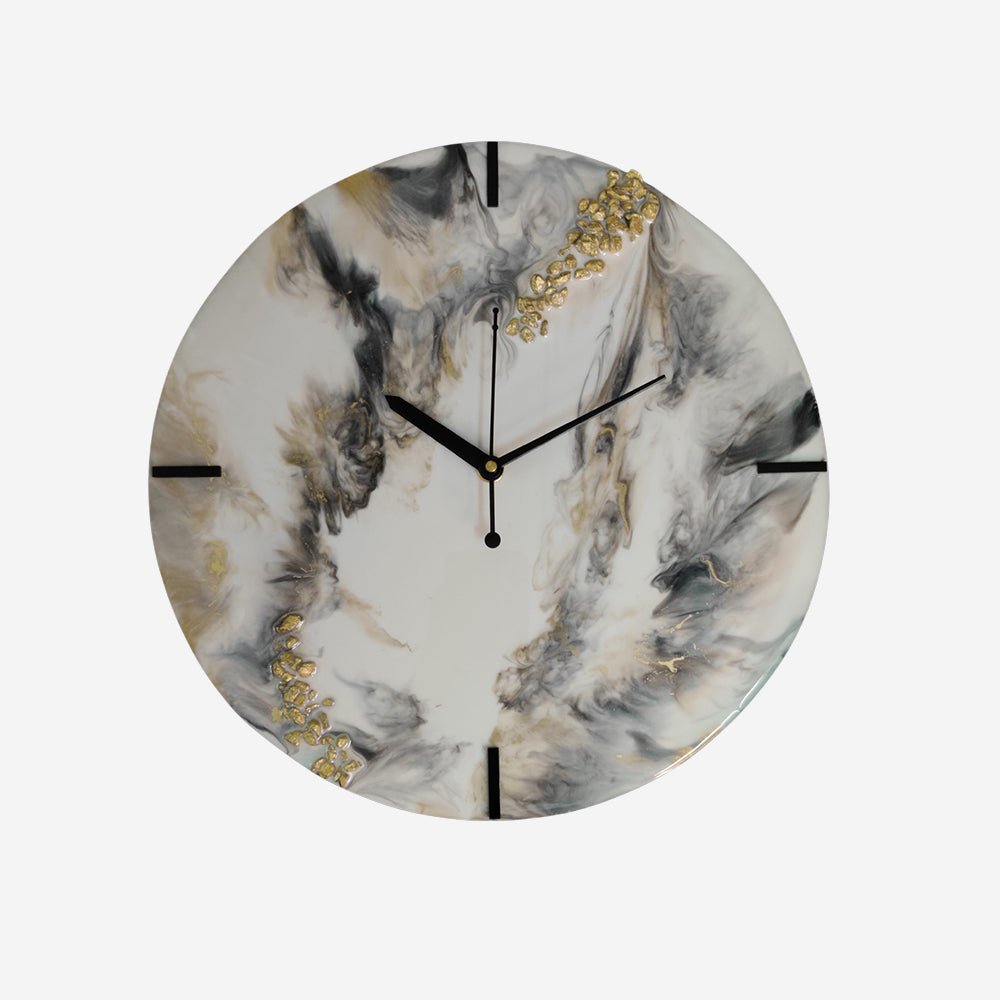 Resin Crystal Wall Clock - Kreate- Wall Decor
