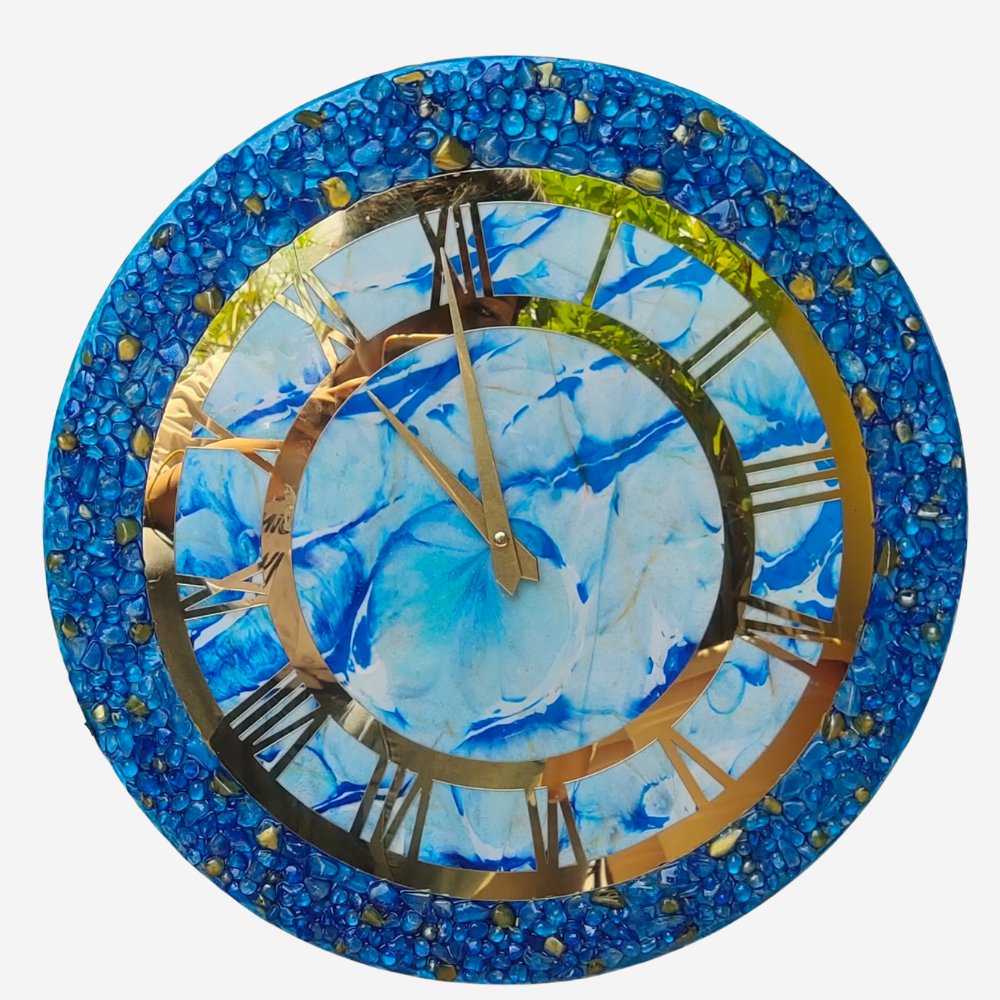 Resin Handmade Clock - Kreate- Wall Decor