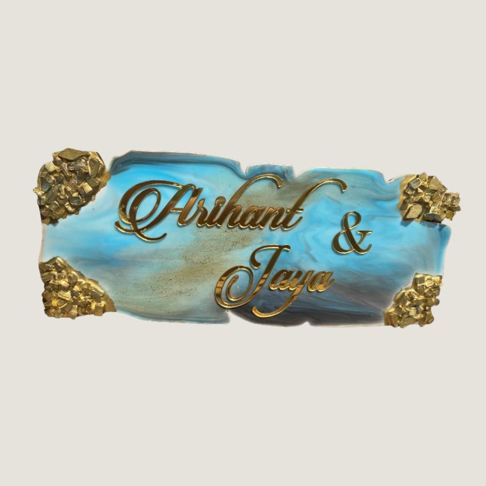 Resin Name Plate - Kreate- Wall Decor