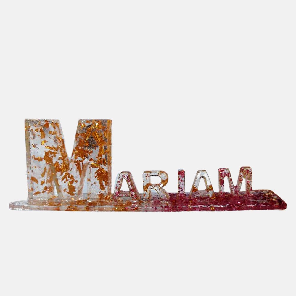 Resin Name Stand - Kreate- Table Decor