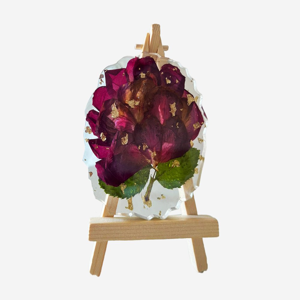 Resin Rose Art Frame - Kreate- Table Decor