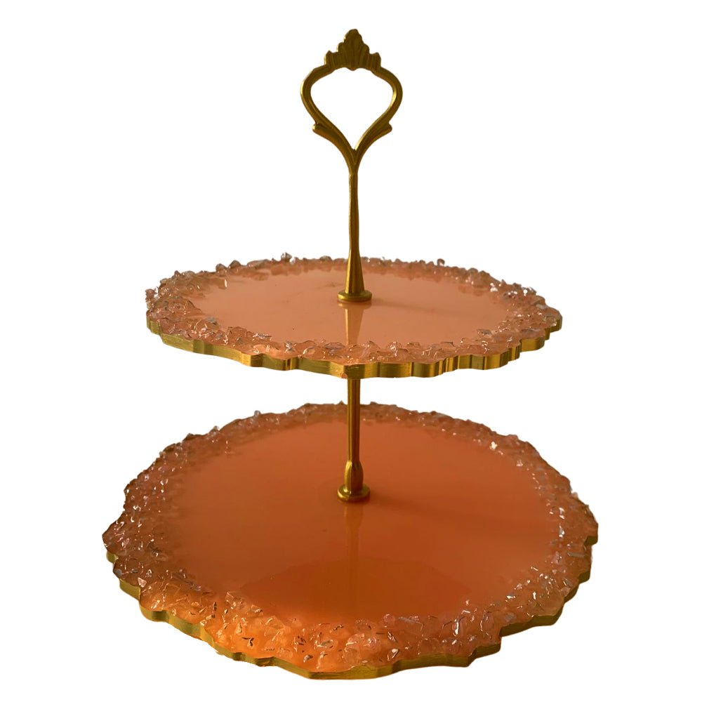 Resin Shimmer Cake Stand - Kreate- Serveware