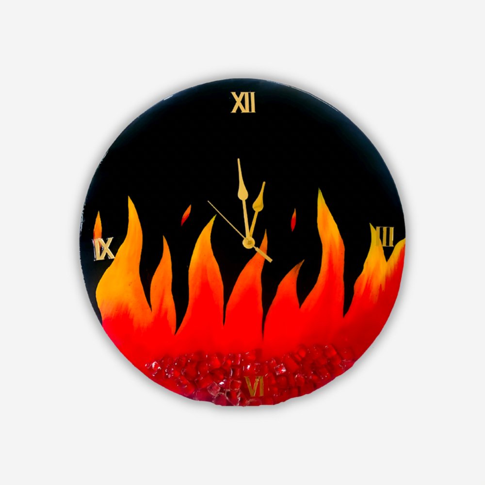 Resin Wall Clock - Kreate- Wall Decor