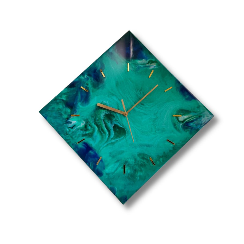 Resin Wall Clock - Kreate- Wall Decor