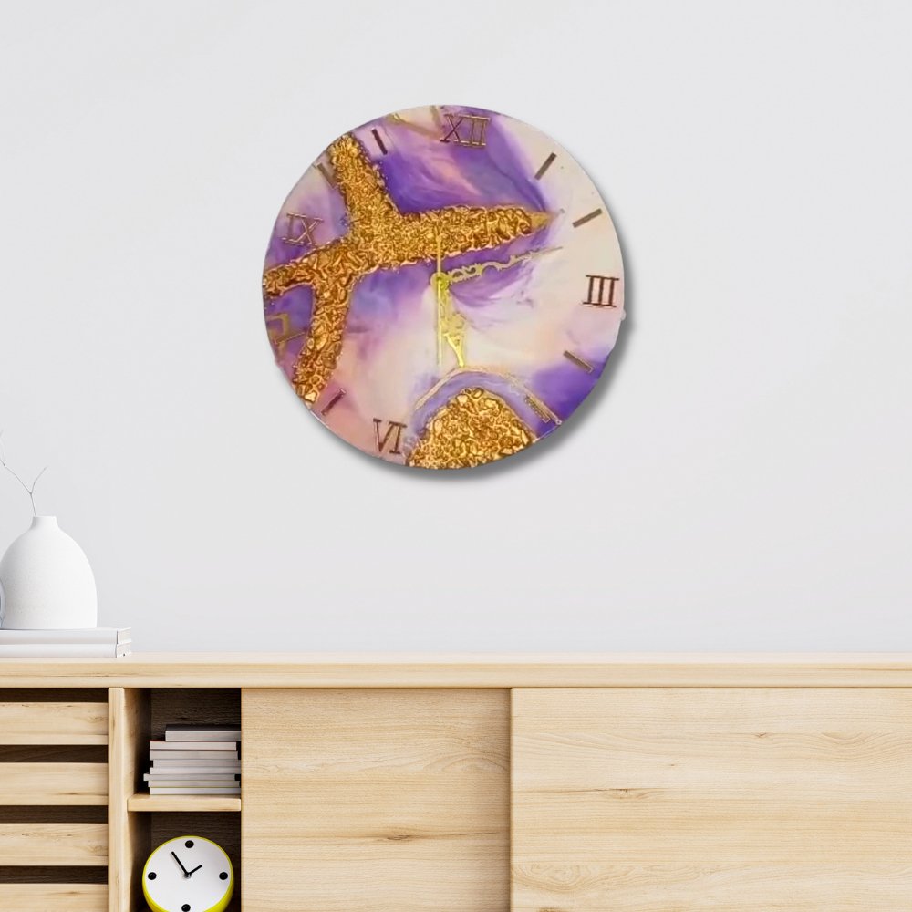 Resin Wall Clock - Kreate- Wall Decor