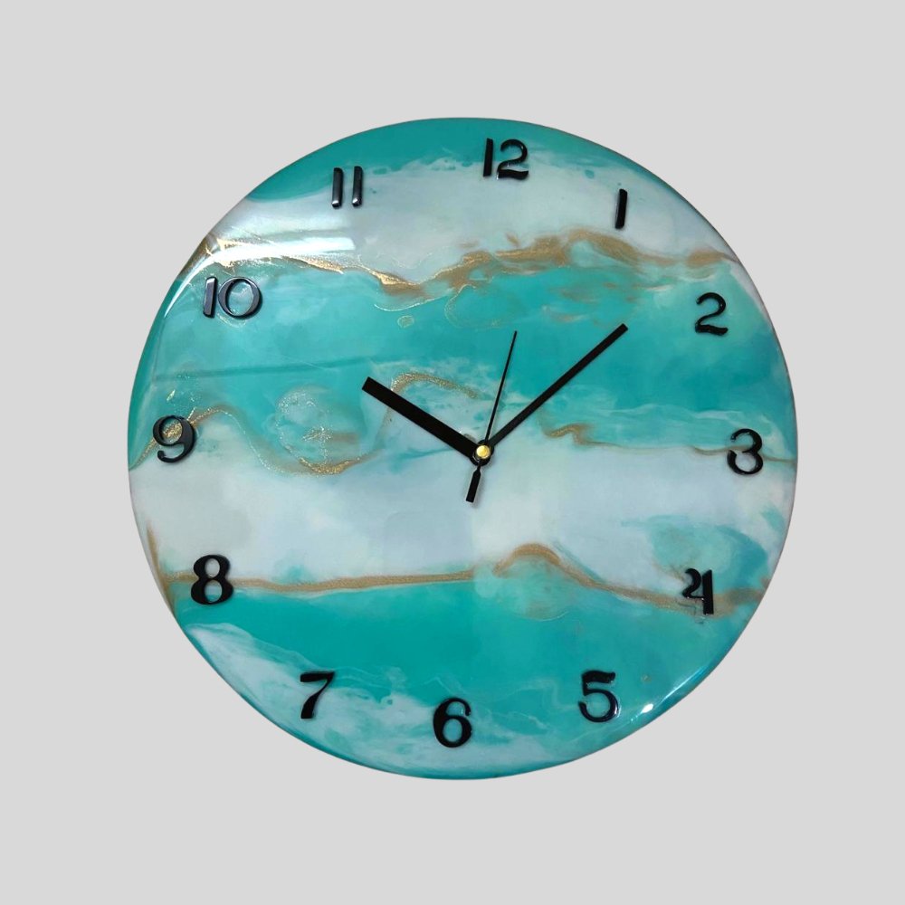 Resin Wall Clock - Kreate- Wall Decor